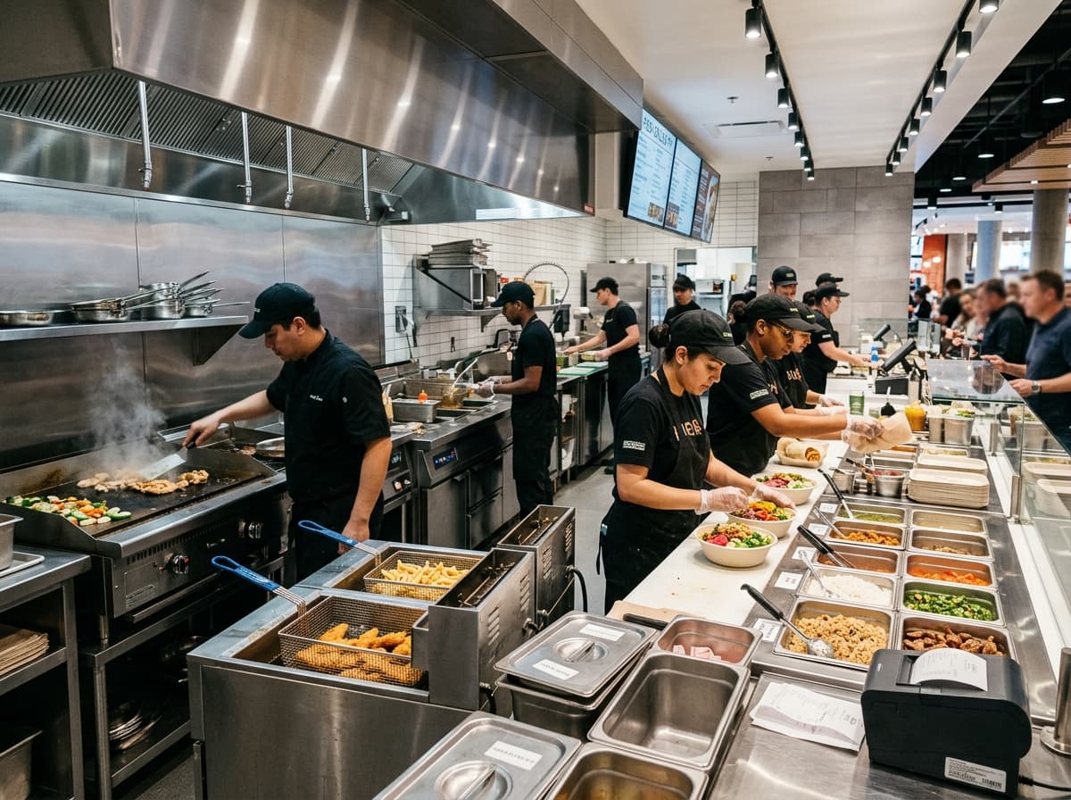 Food Courts & QSR Chains Commercial Kitchen Operations